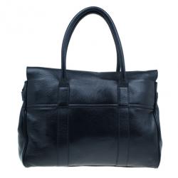 Pre Owned Mulberry Black Leather Bayswater Tote