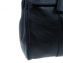 Pre Owned Mulberry Black Leather Bayswater Tote