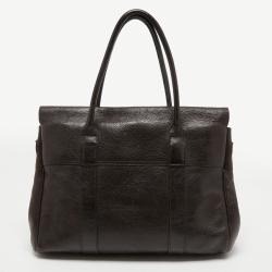 Pre Owned Mulberry Dark Brown Leather Bayswater Satchel