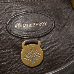Pre Owned Mulberry Dark Brown Leather Bayswater Satchel