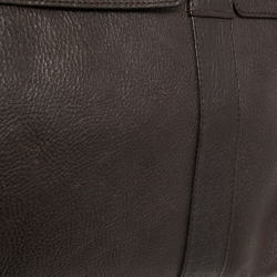 Pre Owned Mulberry Dark Brown Leather Bayswater Satchel