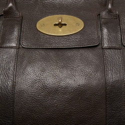 Pre Owned Mulberry Dark Brown Leather Bayswater Satchel