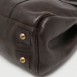 Pre Owned Mulberry Dark Brown Leather Bayswater Satchel