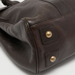 Pre Owned Mulberry Dark Brown Leather Bayswater Satchel