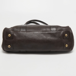 Pre Owned Mulberry Dark Brown Leather Bayswater Satchel