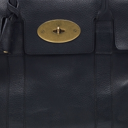 Pre Owned Mulberry Black Leather Bayswater Satchel