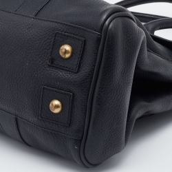 Pre Owned Mulberry Black Leather Bayswater Satchel