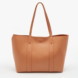 Pre Owned Mulberry Orange Leather Small Bayswater Tote