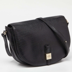 Pre Owned Mulberry Black Leather Tessie Crossbody Bag