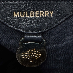 Pre Owned Mulberry Black Leather Tessie Crossbody Bag