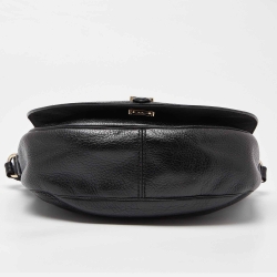 Pre Owned Mulberry Black Leather Tessie Crossbody Bag