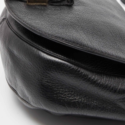 Pre Owned Mulberry Black Leather Tessie Crossbody Bag