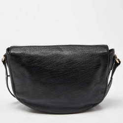 Pre Owned Mulberry Black Leather Tessie Crossbody Bag