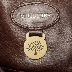 Pre Owned Mulberry Dark Brown Leather Bayswater Satchel