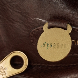 Pre Owned Mulberry Dark Brown Leather Bayswater Satchel