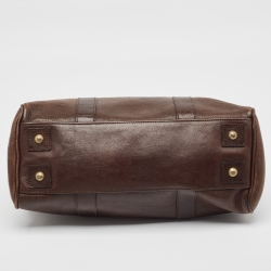 Pre Owned Mulberry Dark Brown Leather Bayswater Satchel