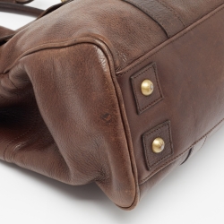 Pre Owned Mulberry Dark Brown Leather Bayswater Satchel