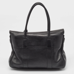 Pre Owned Mulberry Black Leather Bayswater Satchel