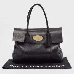 Pre Owned Mulberry Black Leather Bayswater Satchel