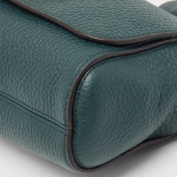 Pre Owned Mulberry Green Leather Small Lily Shoulder Bag