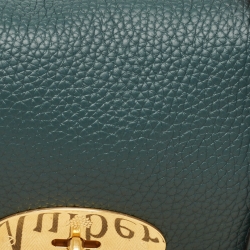 Pre Owned Mulberry Green Leather Small Lily Shoulder Bag