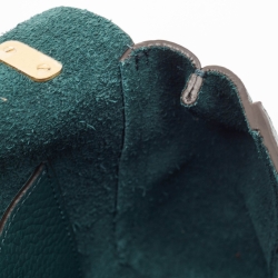 Pre Owned Mulberry Green Leather Small Lily Shoulder Bag