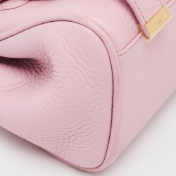 Pre Owned Mulberry Light Pink Leather Mini Alexa Top Handle Bag