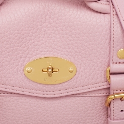 Pre Owned Mulberry Light Pink Leather Mini Alexa Top Handle Bag