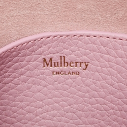 Pre Owned Mulberry Light Pink Leather Mini Alexa Top Handle Bag