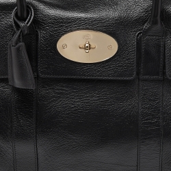 Pre Owned Mulberry Black Leather Bayswater Satchel