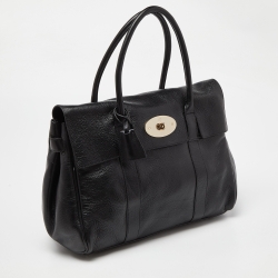 Pre Owned Mulberry Black Leather Bayswater Satchel