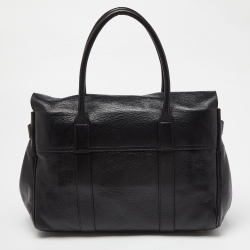 Pre Owned Mulberry Black Leather Bayswater Satchel