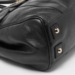 Pre Owned Mulberry Black Leather Bayswater Satchel