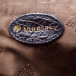 Mulberry Black Leather Travel Bag