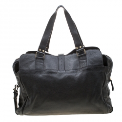 Mulberry Black Leather Travel Bag