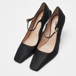 N° 21 Black Satin Pumps Size 39