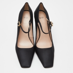 N° 21 Black Satin Pumps Size 39