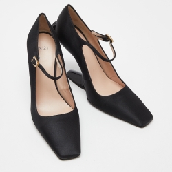 N° 21 Black Satin Pumps Size 39