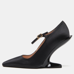 N° 21 Black Satin Pumps Size 39