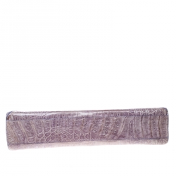Nancy Gonzalez Purple Crocodile Clutch