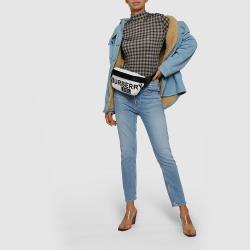 Pre Owned NANUSHKA LIGHT DENIM Nusta Faux-Shearling Lined Denim Jacket M