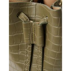 NANUSHKA Green Minee Croc-Effect Vegan Leather Belt Bag One Size