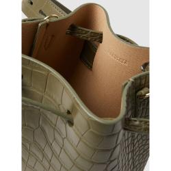 NANUSHKA Green Minee Croc-Effect Vegan Leather Belt Bag One Size