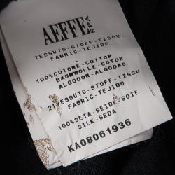 Pre Owned توب نارسيسو رودريغيز أزرق كحلي حواف متباينة بلا أكمام M