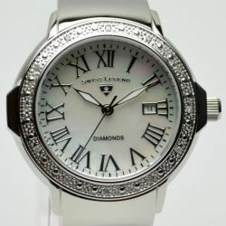 Pre Owned Swiss Legend South Beach Diamonds Pink Ladies Wristwatch 35 MM