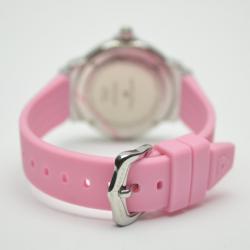 Pre Owned Swiss Legend South Beach Diamonds Pink Ladies Wristwatch 35 MM