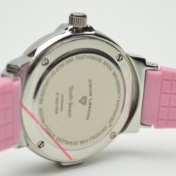 Pre Owned Swiss Legend South Beach Diamonds Pink Ladies Wristwatch 35 MM