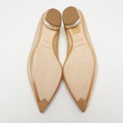 Nicholas Kirkwood Metallic Leather Beya Loafers Size 41 