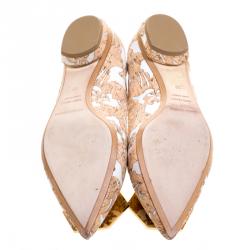 Nicholas Kirkwood Cork And Faille Eden Pointed Toe Flats Size 39