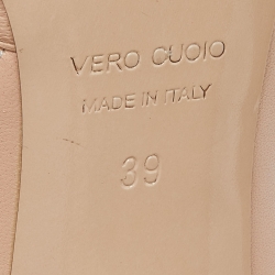 Pre Owned Nicholas Kirkwood Beige Leather Slingback Pumps Size 39 